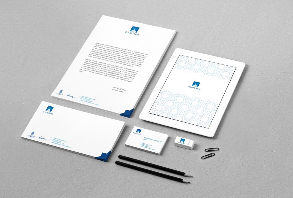 Papelería corporativa. Cuarto Real de Granada